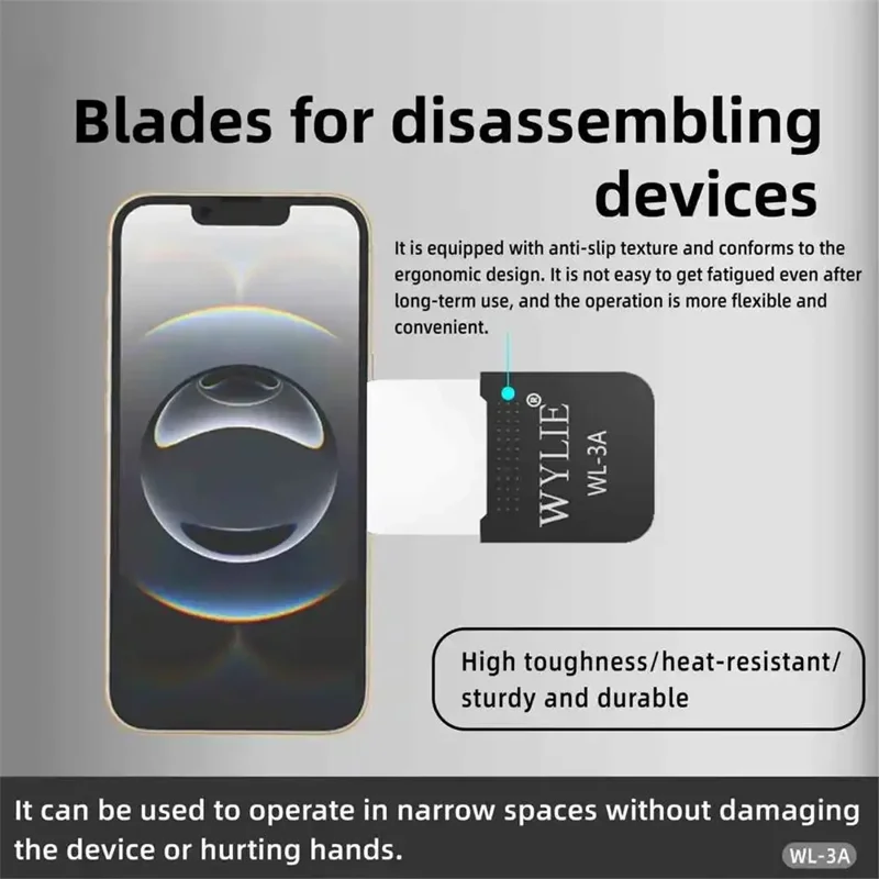 WYLIE WL-3A 8PCS Disassembly Kit Multifunctional Precise Blades Mobile Phone Repair Tool
