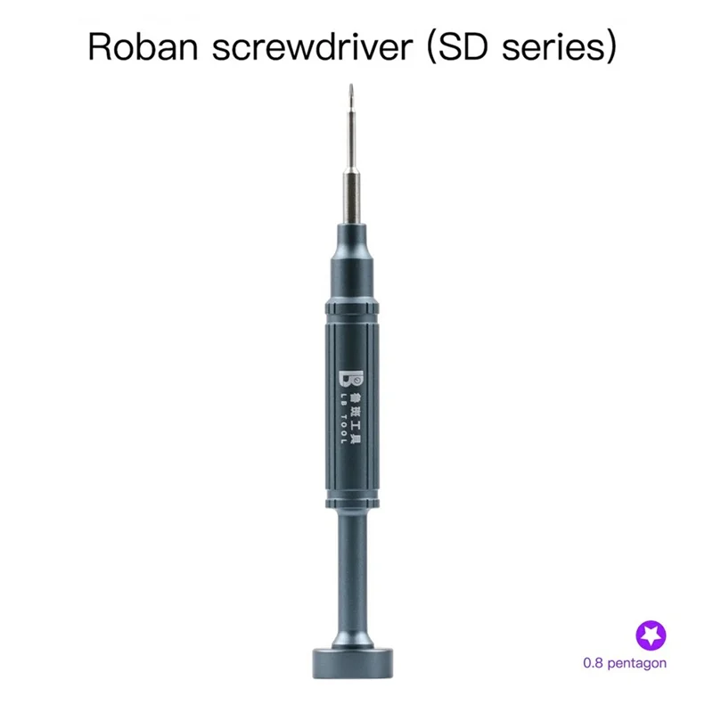 LB TOOL SD-01 S2 Alloy Steel Screwdriver Aluminum Handle Screwdriver for Mobile Phone Repair - 0.8 Pentalobe