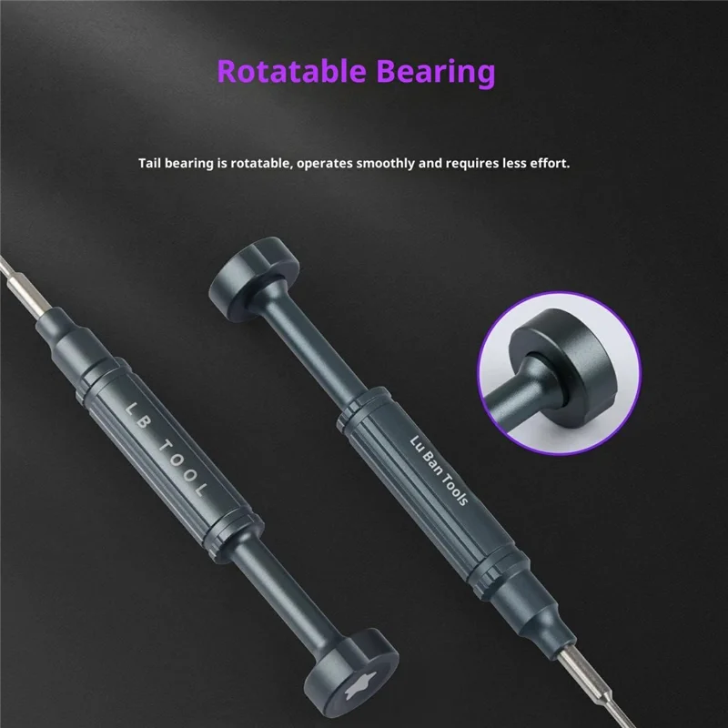 LB TOOL SD-01 S2 Alloy Steel Screwdriver Aluminum Handle Screwdriver for Mobile Phone Repair - 0.8 Pentalobe