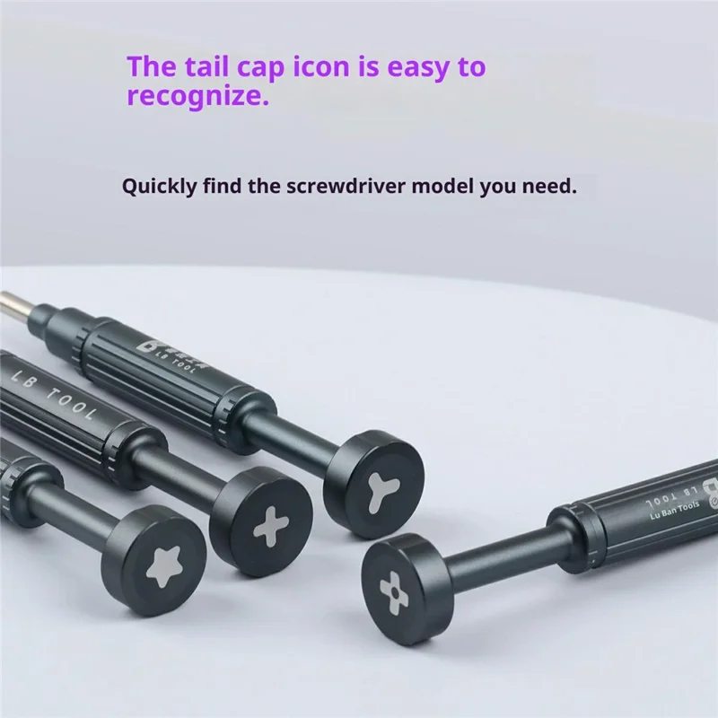 LB TOOL SD-01 S2 Alloy Steel Screwdriver Aluminum Handle Screwdriver for Mobile Phone Repair - 0.8 Pentalobe