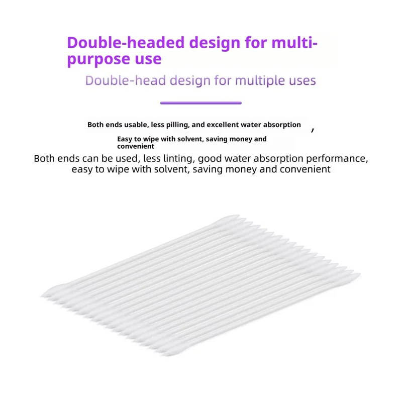 LB TOOL 25Pcs Double Ended Cotton Cleaning Swabs for Precise Cleaning