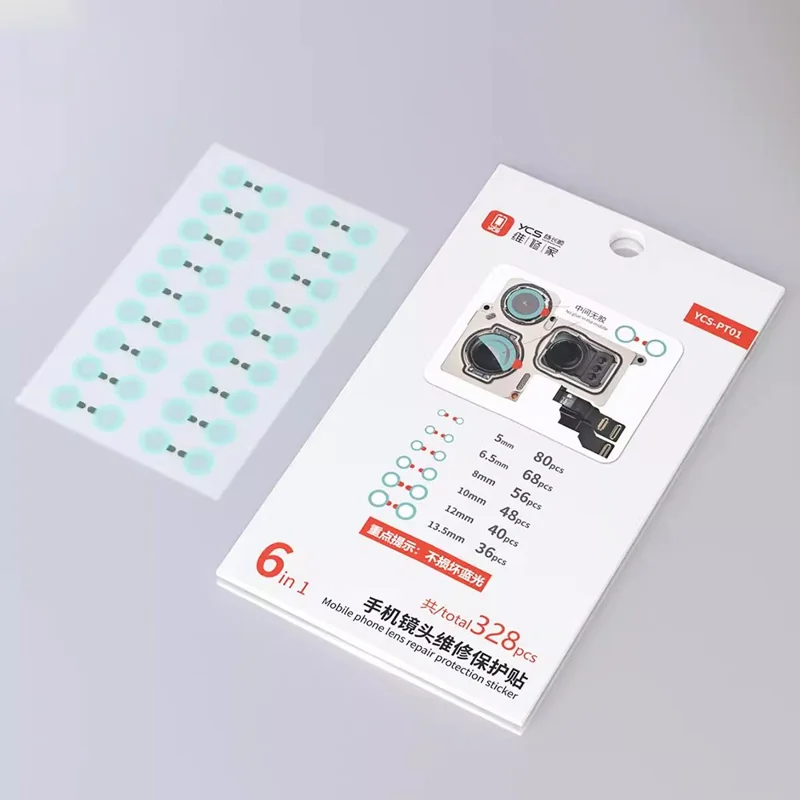 YCS-PT01 328 шт. Наклейки для защиты объектива мобильного телефона Инструмент для ремонта телефона