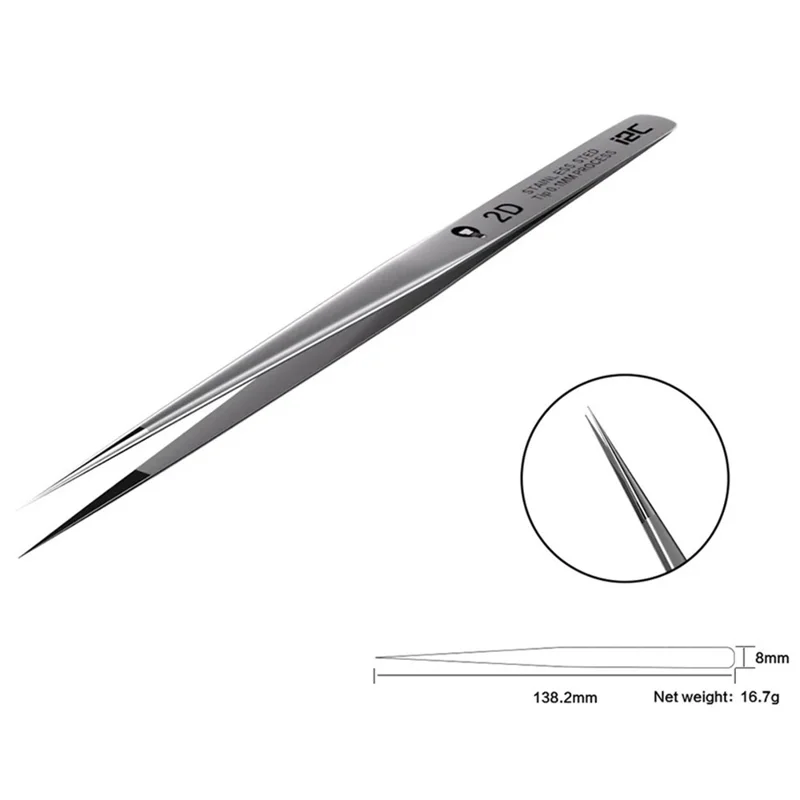 I2C 3D Super Alloy Tweezers for Mobile Phone Repair High Precision Jumper Wire Tweezers - NS-01 Standard Type