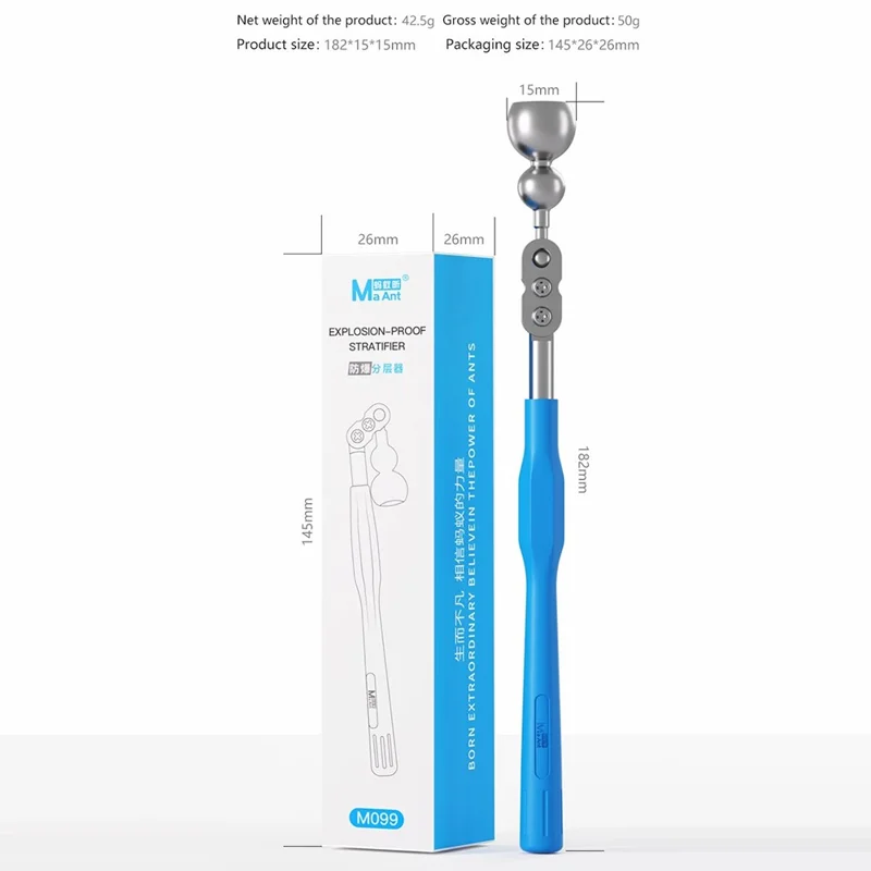 MAANT M099 Strumento di separazione a prova di esplosione per lo smontaggio della scheda madre Testa magnetica rotante a 340°