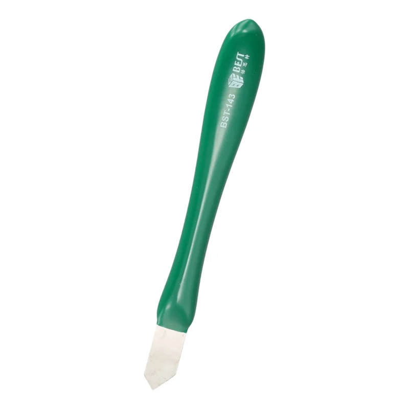 BEST BST-143 Non-Magnetic Metal Scraper Adhesive Removal Tin Prying Tool with Rubber Handle
