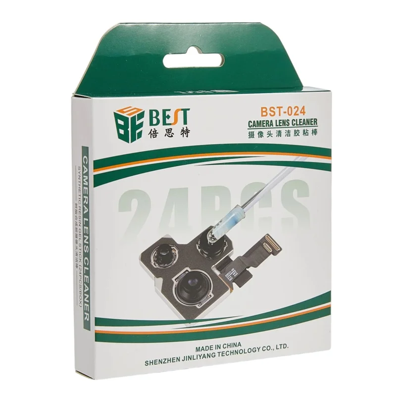 BEST-024 24 шт. / Коробка Очищающая клейкая палочка для объектива камеры 360° Мощное удаление пыли Очищающая клейкая палочка