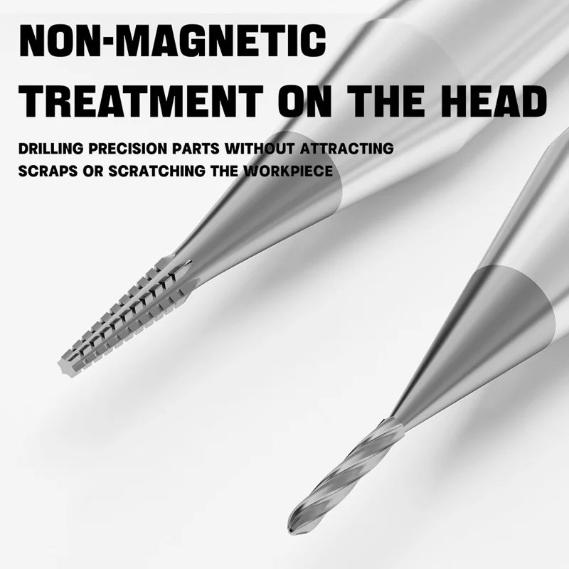 LUOWEI LW-331 2 pezzi / set di punte per trapano ad alta durezza non magnetiche con denti scivolosi per la rimozione rapida delle viti a scorrimento