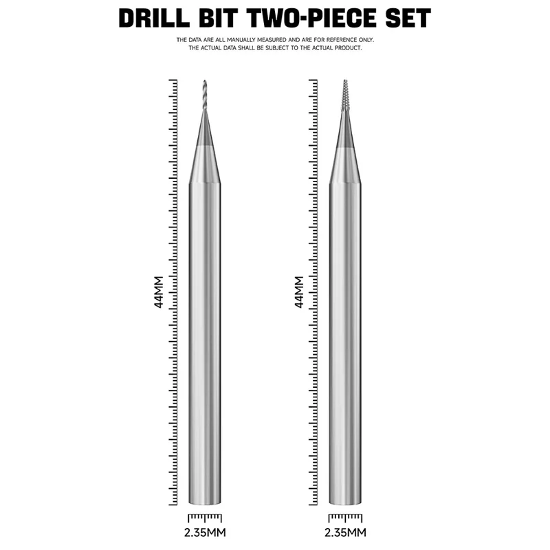 LUOWEI LW-331 2 pezzi / set di punte per trapano ad alta durezza non magnetiche con denti scivolosi per la rimozione rapida delle viti a scorrimento