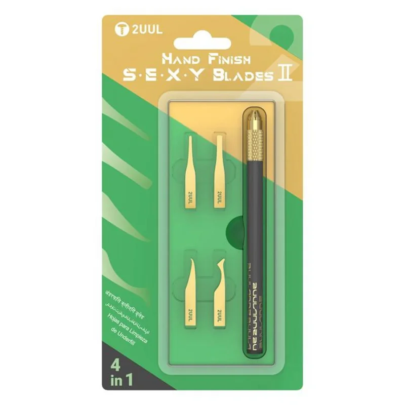 2UUL DA61 4 in 1 Blade Set CPU NAND Separation IC Glue Removal Blade Kit