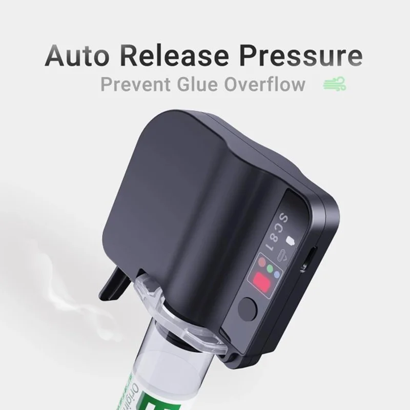 Distributore di Colla Elettrico 2UUL SC81 Applicatore di Adesivo di Precisione con Rilascio Automatico della Pressione