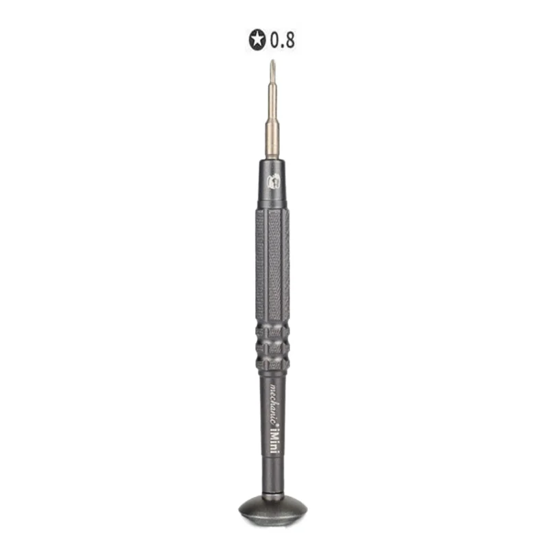 MECHANIC Mini Screwdriver for Watch / Glasses / Phone Repair Precision Tool with Magnetic Tips, Rotating Bearing - 5-Point 0.8