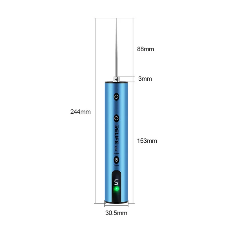 RELIFE LG2 Gear Glue Remover for Screen Repair  /  Curved Adhesive Removal with 5-Speed  /  Forward Reverse Design