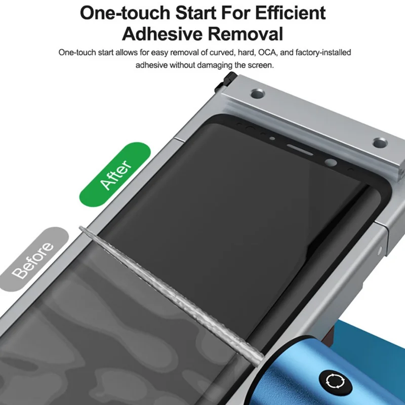 RELIFE LG2 Gear Glue Remover for Screen Repair  /  Curved Adhesive Removal with 5-Speed  /  Forward Reverse Design