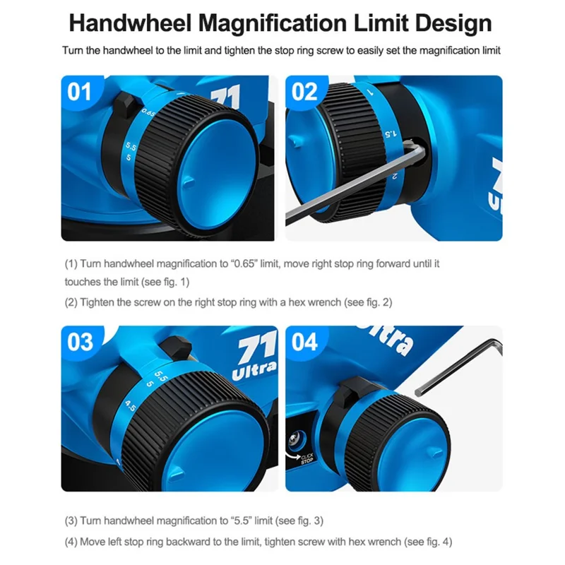 SUNSHINE 71 Ultra Trinocular Microscope 0.65X - 5.5X Zoom for Phone Electronic PCB Soldering Repair - Blue