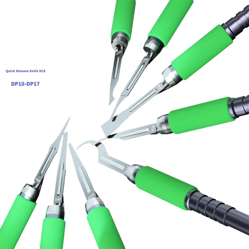 Set di strumenti per rimozione colla MIJING KC8, kit di lame per rimozione colla chip scheda madre