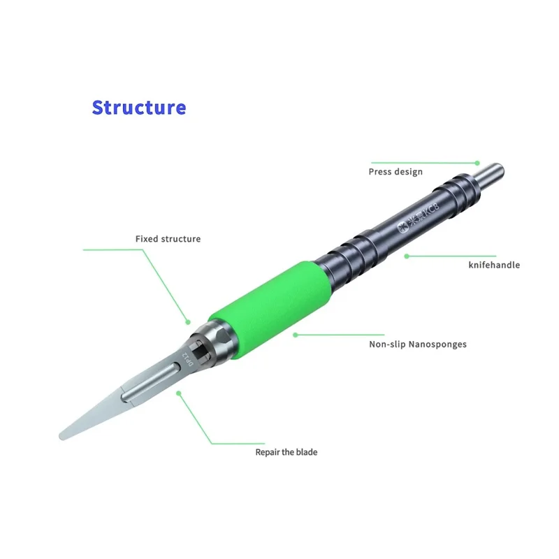 Set di strumenti per rimozione colla MIJING KC8, kit di lame per rimozione colla chip scheda madre