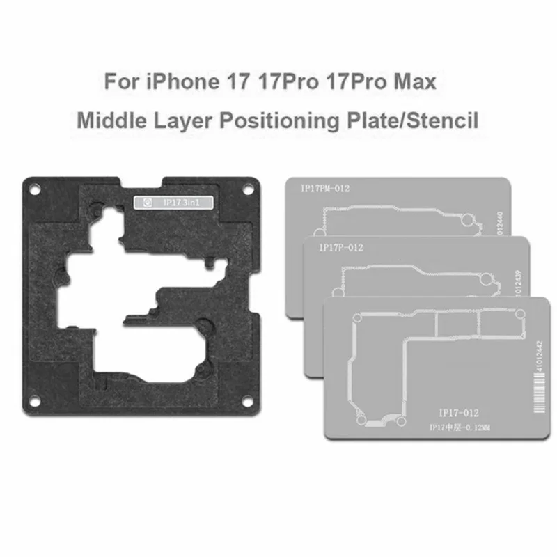 AMAOE para iPhone 17 Series Kit de Estación de Plantado de Estaño de Capa Media Juego de Herramientas de Reparación de Placa Base
