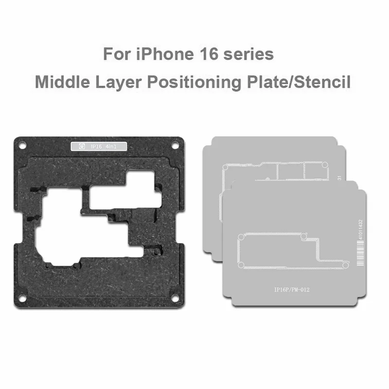 AMAOE For iPhone 16 Series Mid-Layer Tin Planting Station Kit Motherboard Repair Tool Set