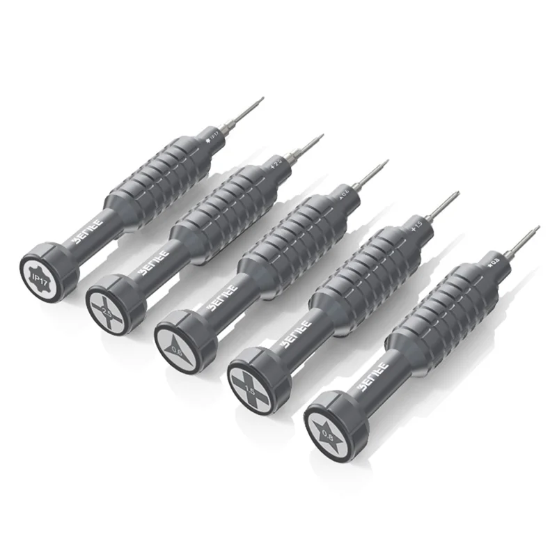 RELIFE RL-730A 5 in 1 Steel Cannon King Classic Series Aluminum Alloy Screwdriver Set with Magnetic Tip