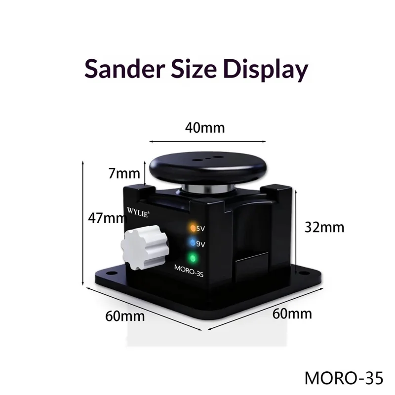 WYLIE MORO-35 Magic Polisher Outil rotatif multifonction avec vitesse réglable, machine de meulage automatique pour la réparation de couteaux