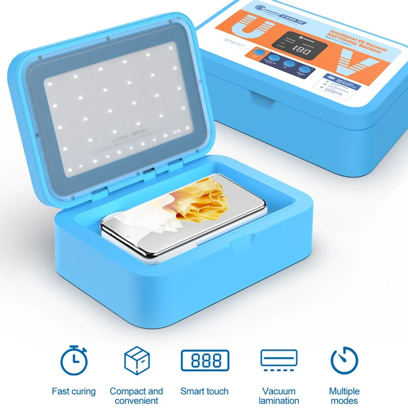 SUNSHINE S-918B SE UV-Aushärtungs-Vakuum-Filmauftragsmaschine Bildschirmfolienapplikator – EU-Stecker