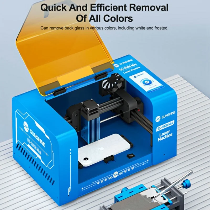 SUNSHINE SS-890B Mini Laseravskiljare för skärm, automatisk positionering, verktyg för att ta bort mobilskärm - EU-uttag