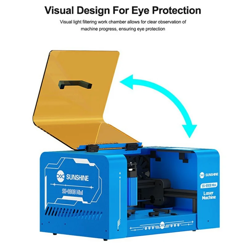 SUNSHINE SS-890B Mini Laseravskiljare för skärm, automatisk positionering, verktyg för att ta bort mobilskärm - EU-uttag