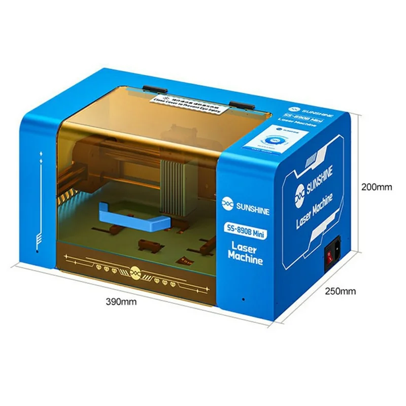 SUNSHINE SS-890B Mini Laseravskiljare för skärm, automatisk positionering, verktyg för att ta bort mobilskärm - EU-uttag
