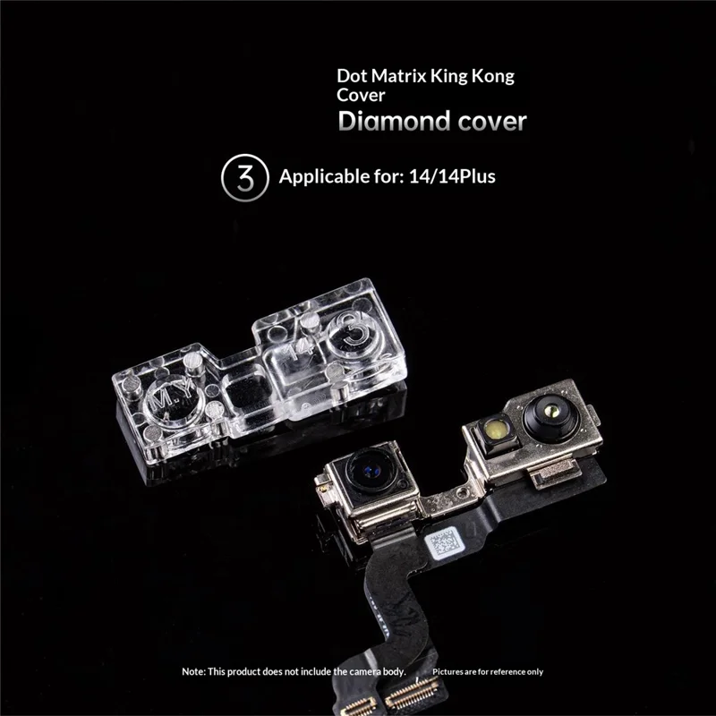 MY 1 Satz für iPhone 17 Serie Frontkamera Schutz Punktmatrix Anti-Staub Kamera Diamantabdeckung