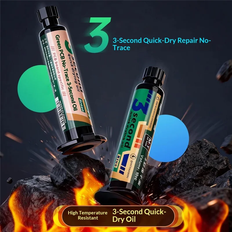 Olio MY a essiccazione rapida in 3 secondi per riparazione telefoni cellulari - Blu