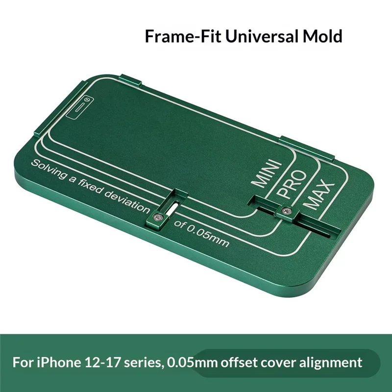 MY Universal Mold with Frame Alignment for iPhone 12-17 Series 0.5mm Cover Plate Alignment Mold