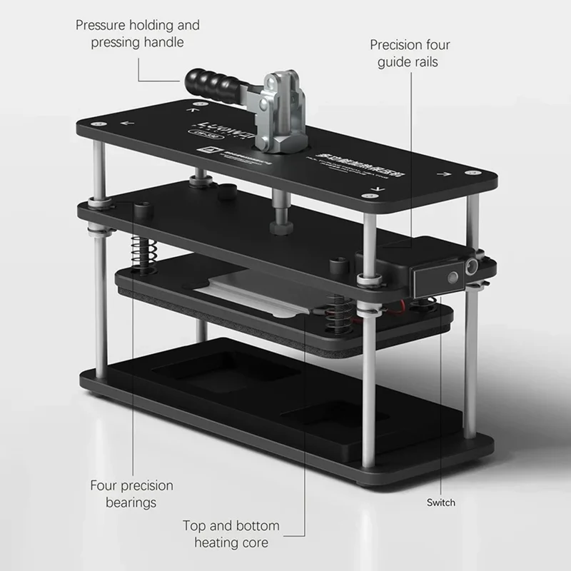 LUOWEI LW-330 Universal Heating Press Station for Phone Screen Repair / Back Cover Frame - US Plug