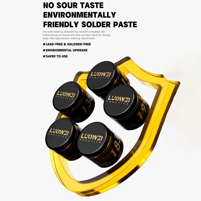 LUOWEI LW-SP3 30g Solder Paste for Precision Electronics / Chip Level Soldering / Phone PCB Repair - 217 Celsius Degree