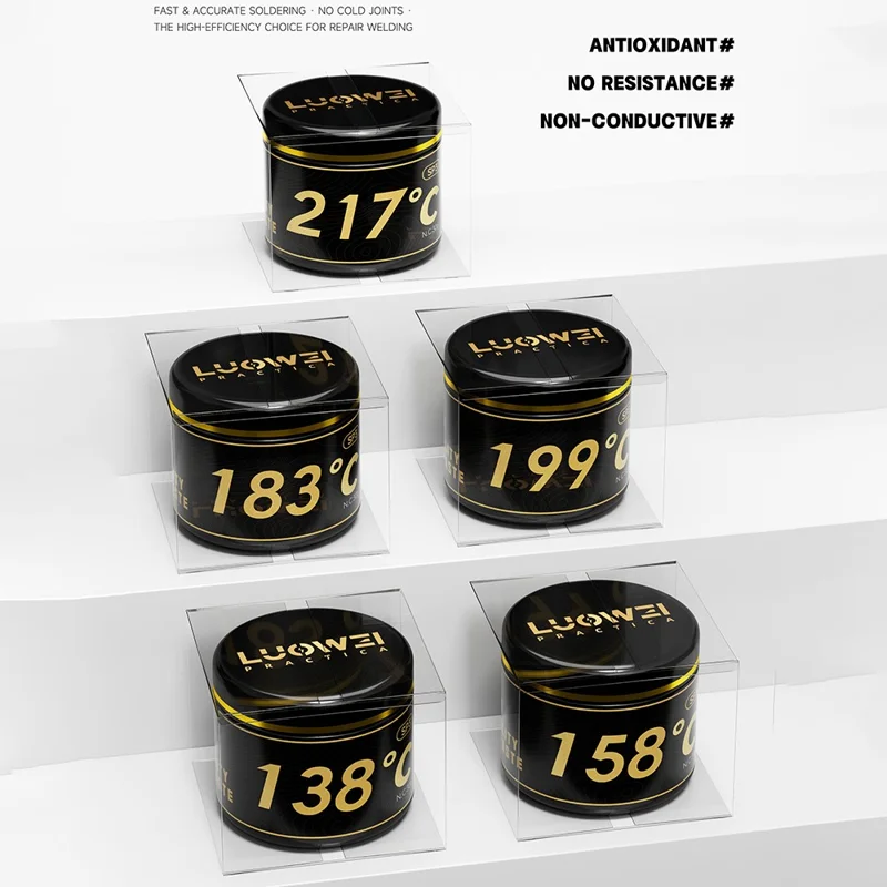 LUOWEI LW-SP3 30g Solder Paste for Precision Electronics / Chip Level Soldering / Phone PCB Repair - 217 Celsius Degree