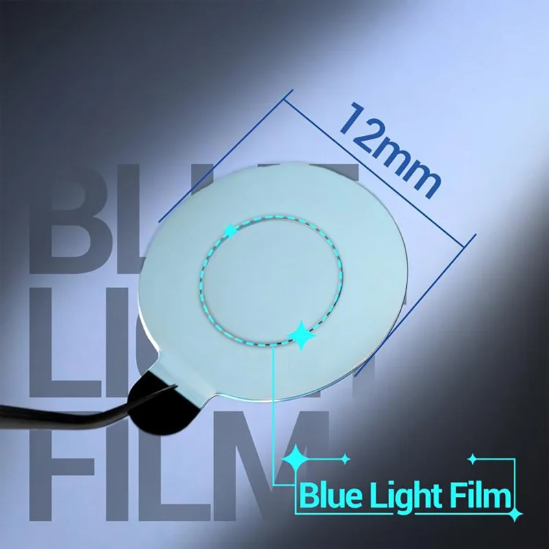 2UUL DA33 500St./Box Schutzfolie für Kameraobjektiv Blaulichtschutz ohne Rückstände - Grün