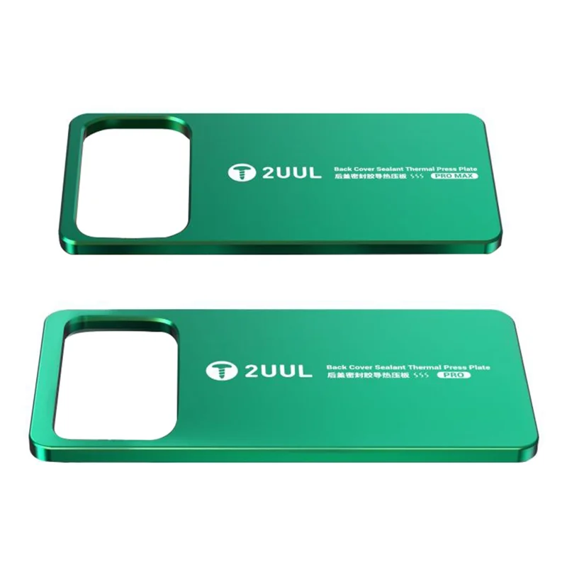 2UUL DA68 2 st till iPhone 17-seriens baklucka Tätningstermisk pressplatta - Grön