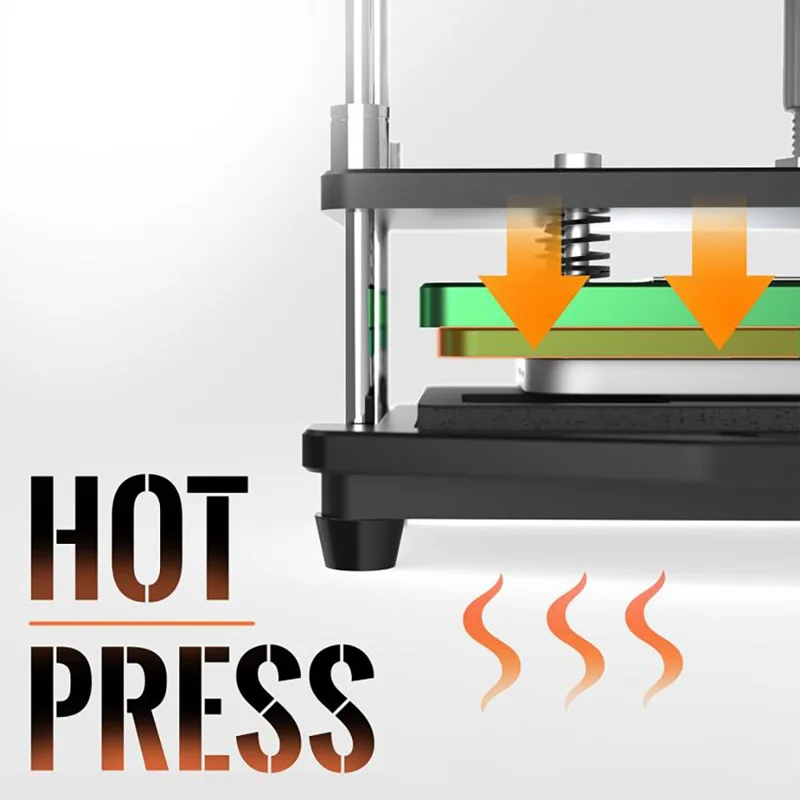 2UUL DA68 2 st till iPhone 17-seriens baklucka Tätningstermisk pressplatta - Grön