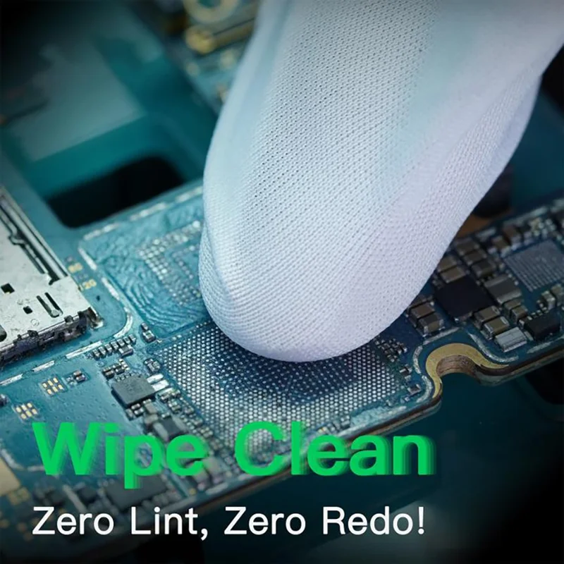 2UUL CL05 400Pcs vardaglig glasrensgningswiper engångs dammavlägsningsduk - Vit