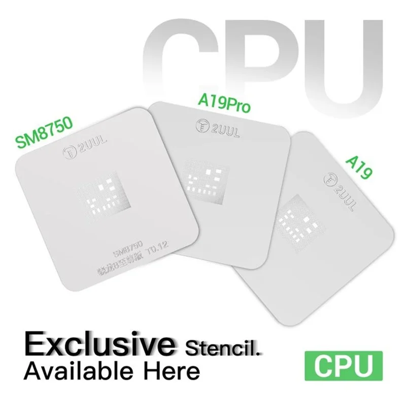 2UUL BH17 CPU Reball Base Magnetic Dual-Sided BGA Reballing Platform Set