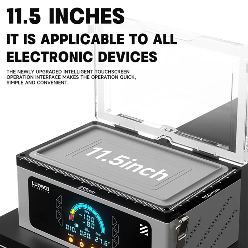 LUOWEI LW-MO1 11,5 pollici SVacuum Macchina per Laminazione per Riparazione Schermi Curvi e Piani - Spina UE