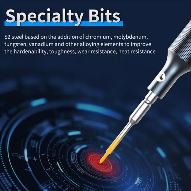 JITONGXUE JT-87 S2 Stalowy Precyzyjny Śrubokręt Bez Poślizgu do Naprawy Elektroniki - Średnia Płyta 2,5