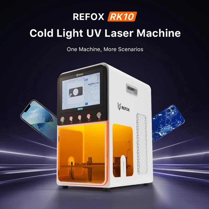 REFOX RK10 5W Cold Light UV Laser Machine Mobile Phone Screen Separator Back Glass Removal Tool - EU Plug