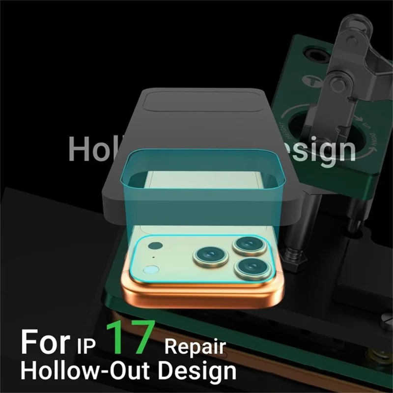 2UUL DA07 Mini Heating Press Station For iPhone Screen  /  Back Cover  /  Frame Repair Hot Pressing - EU Plug