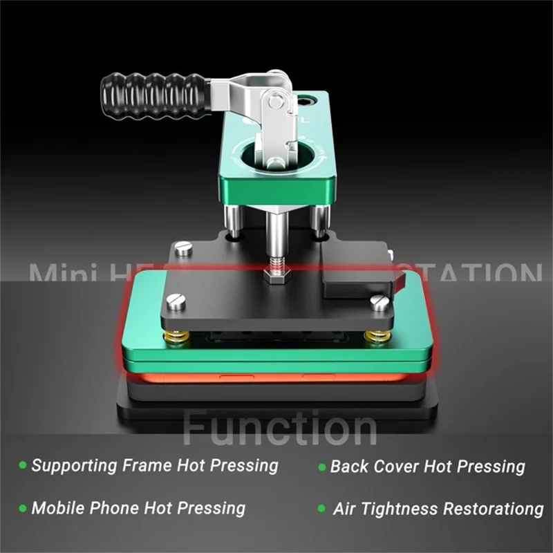 2UUL DA07 Mini Heating Press Station For iPhone Screen  /  Back Cover  /  Frame Repair Hot Pressing - EU Plug