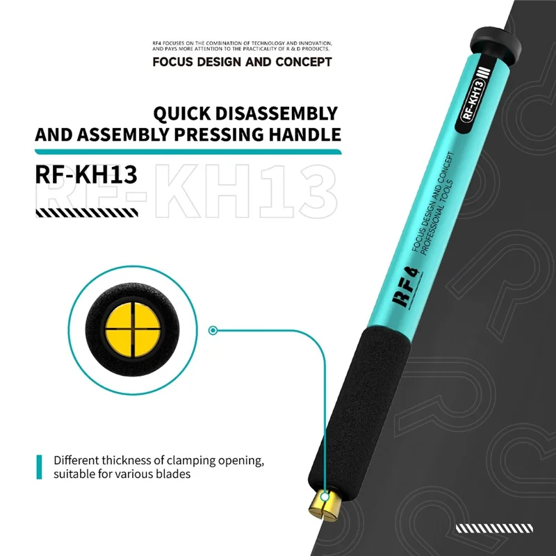 Uchwyt do skrobaka RF4 RF-KH13A z mechanizmem szybkiej wymiany i przyciskiem, konstrukcja z pełnego aluminium