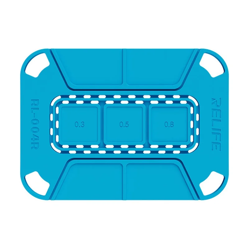 RELIFE RL-004R Curved Magnetic Soldering Pad Soft Heat Resistant For CPU Chips  /  Hard Drive IC Soldering - Blue