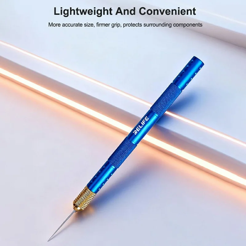 Kit de Agulhas Precisas RELIFE TX3 para Levantamento de Chips para Reparação Eletrónica - Azul