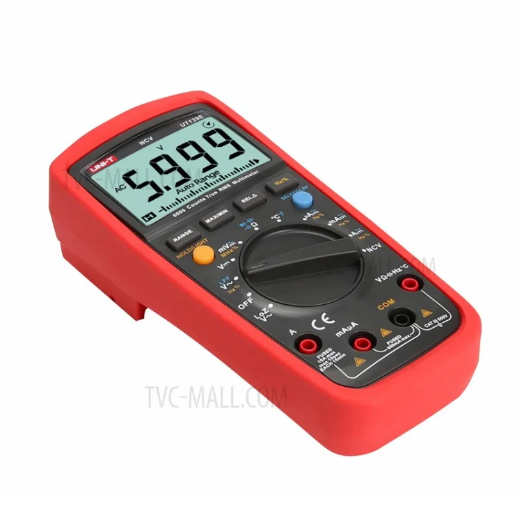 UNI-T UT139E Multímetro Digital True RMS de 6000 conteos DMM LPF LOZ Detector NCV