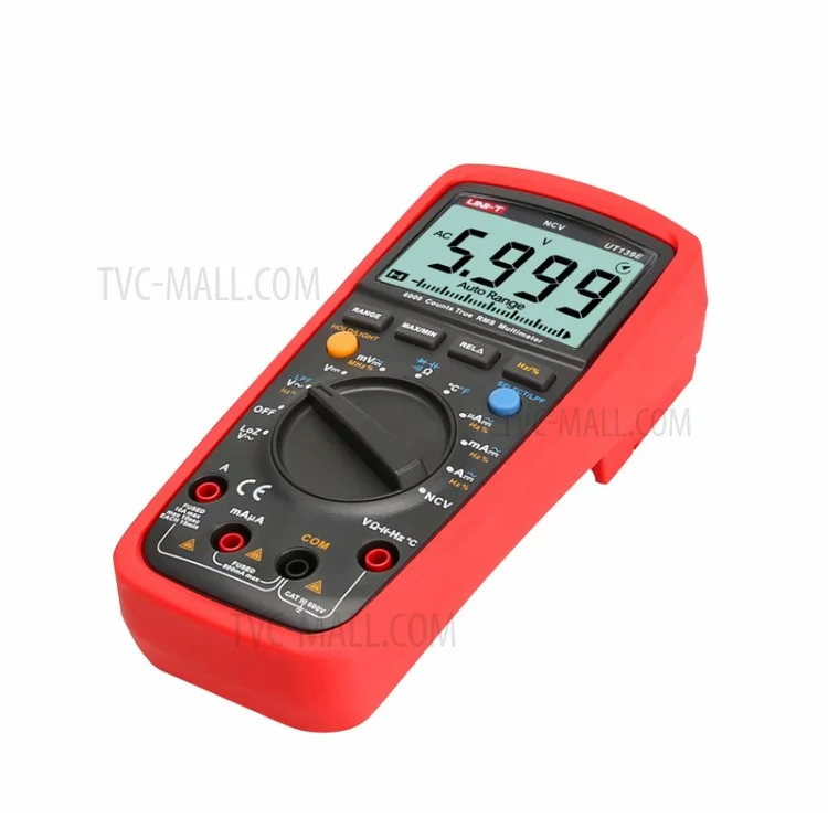 UNI-T UT139E Multímetro Digital True RMS de 6000 conteos DMM LPF LOZ Detector NCV