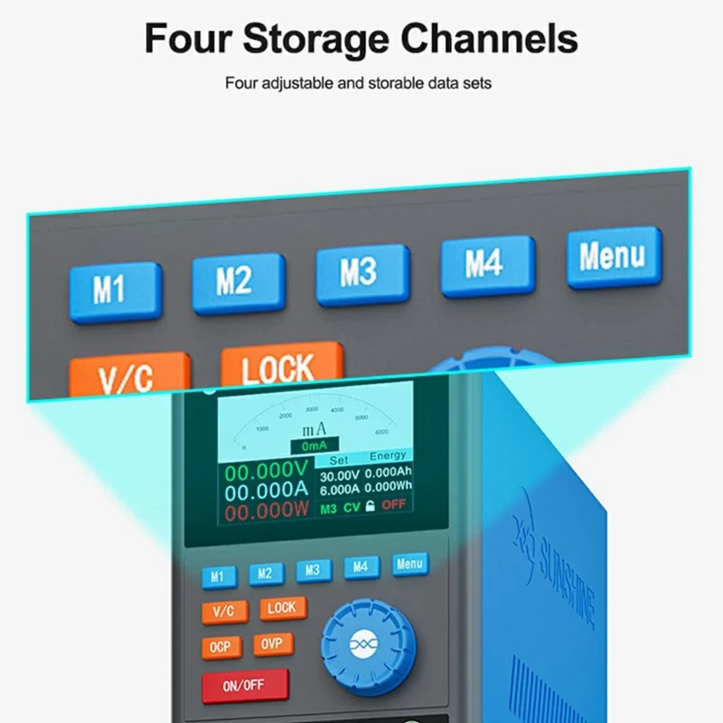 Fonte de Alimentação CC Controlada Digitalmente SUNSHINE P4 Pro, Saída de Alta Frequência 30V 6A, Memória de Quatro Níveis - Tomada UE